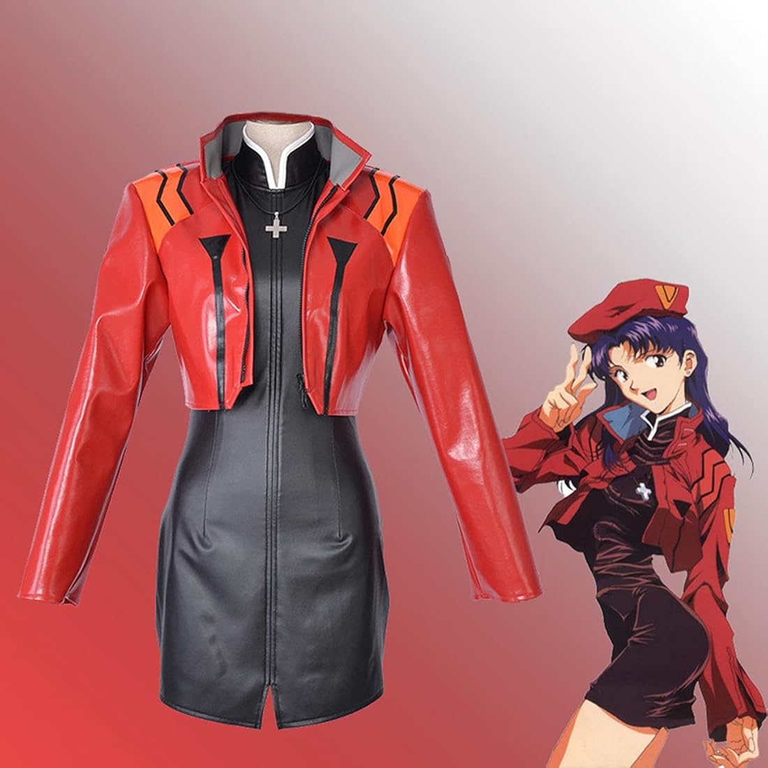 葛城 ミサト コスプレ服 PU革 - 通販 - olgapuri.org